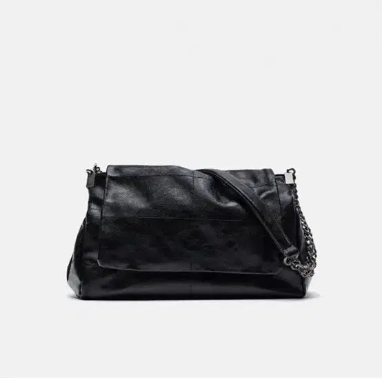 [BUNJANG] Blackup Leather Chain Shoulder Bag / 블랙업 가죽 체인 숄더백