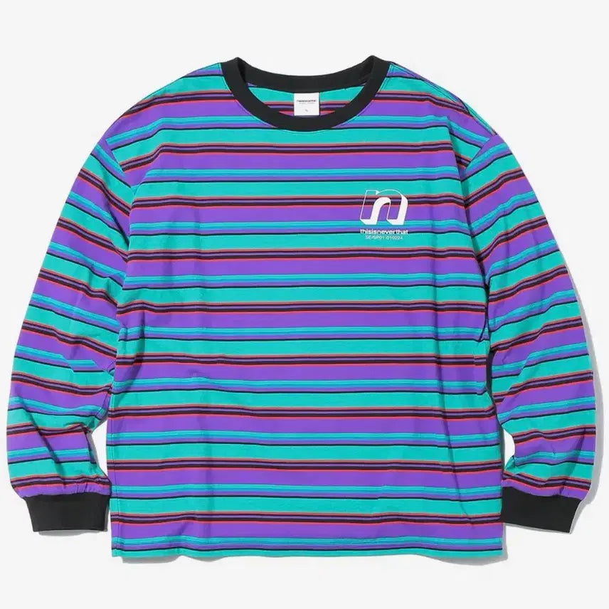 [BUNJANG] DINEUNT STRAIGHT Stripe Long Sleeve T-shirt / [단종] 급처 디네댓 스트라이프 긴팔 티셔츠 L 판매