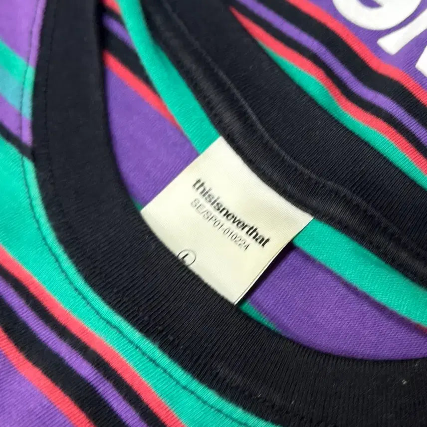 [BUNJANG] DINEUNT STRAIGHT Stripe Long Sleeve T-shirt / [단종] 급처 디네댓 스트라이프 긴팔 티셔츠 L 판매