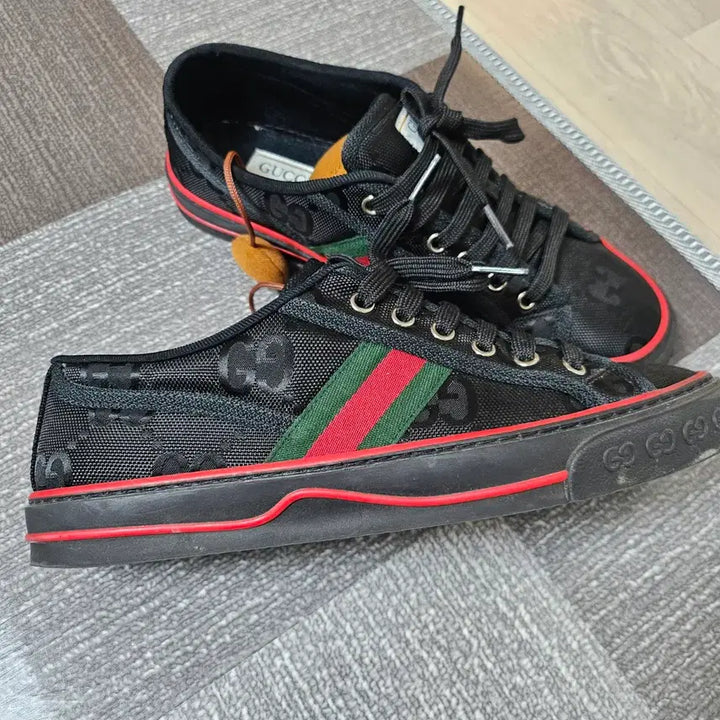 [BUNJANG] Gucci Tennis 1977 GG Sneakers (255-260) / 구찌 테니스 1977 GG 블랙 스니커즈 255-260