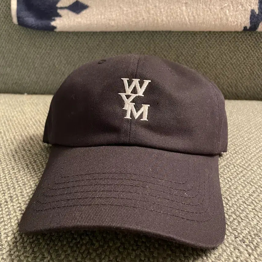 [BUNJANG] Wooyoungmi 2019 Navy Logo Cap / 우영미 볼캡 19년도 제품