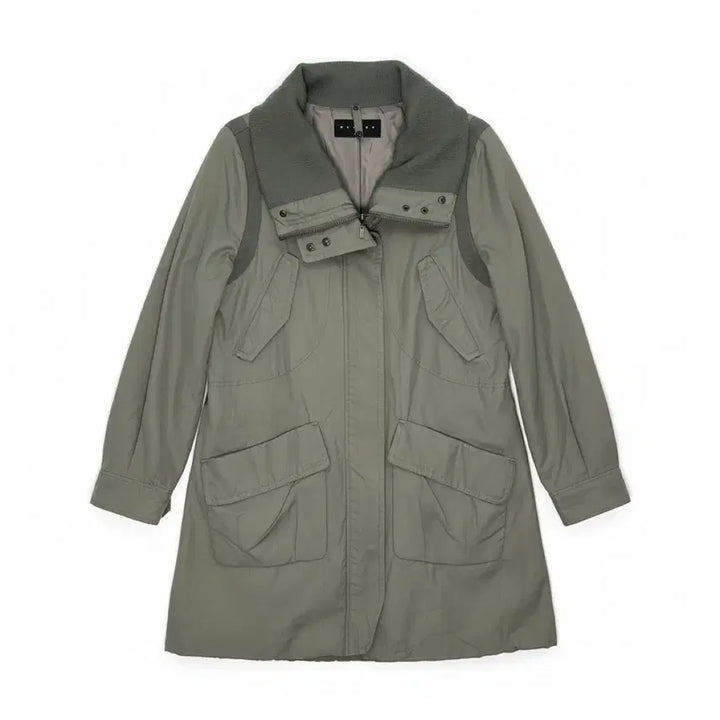 [BUNJANG] Sisley Khaki Parka Coat / [42/55~66] 시슬리 카키 야상 점퍼 코트