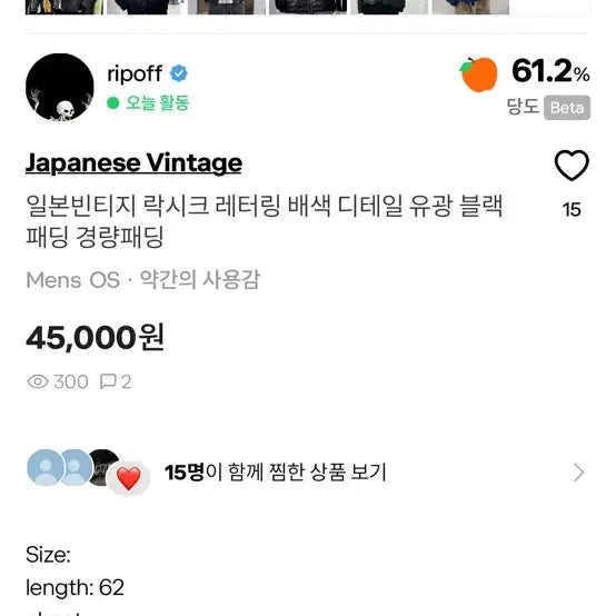 [BUNJANG] Vintage Padded Jacket / 빈티지 패딩 급처