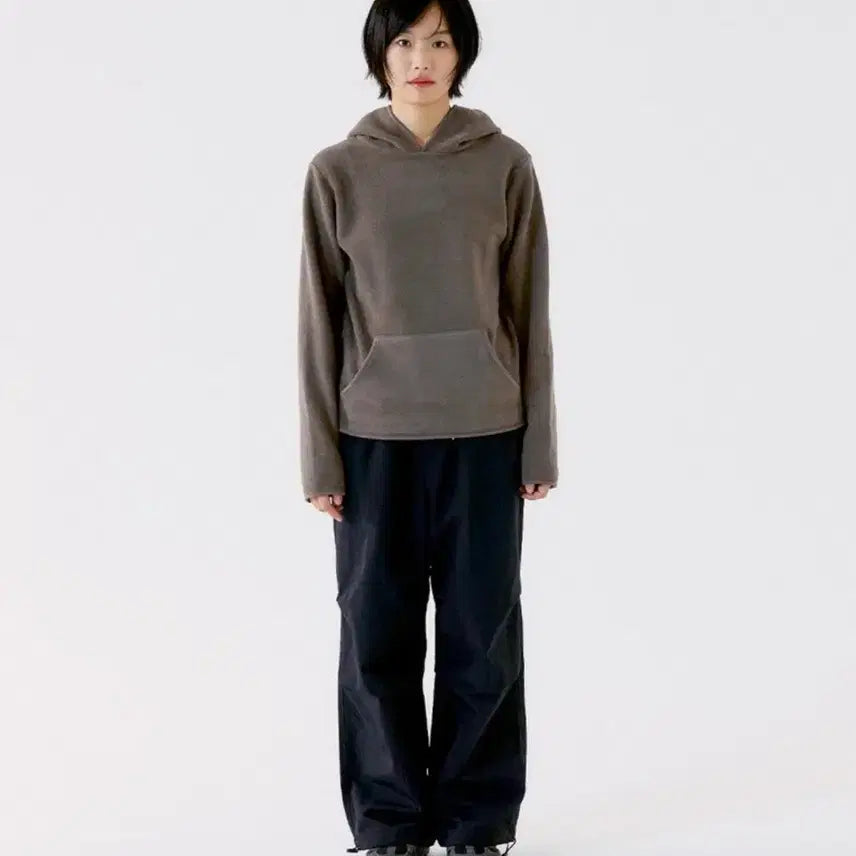 [BUNJANG] Opish Fine Fleece Hoodie Brown / 오피쉬 파인 플리스 후디 브라운