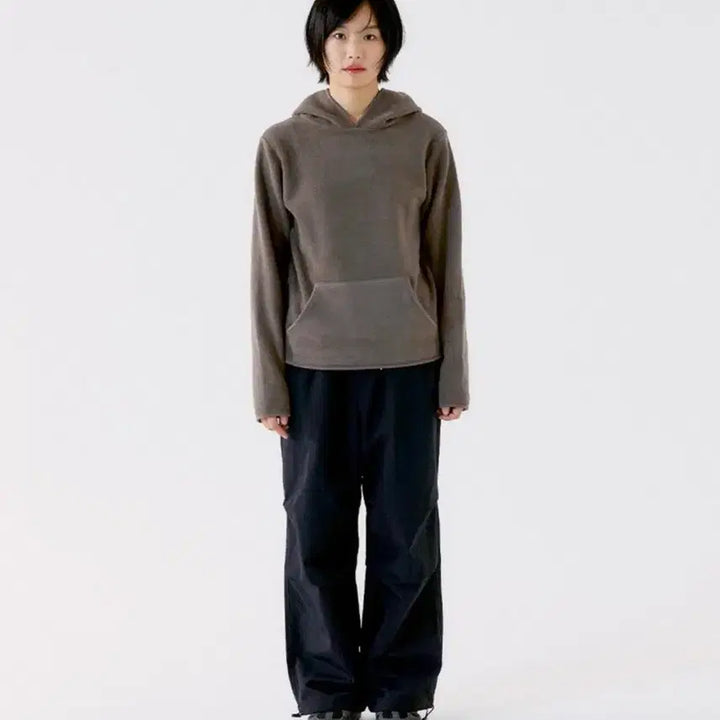 [BUNJANG] Opish Fine Fleece Hoodie Brown / 오피쉬 파인 플리스 후디 브라운