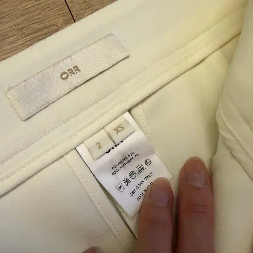 [BUNJANG] orr Slacks Ivory XS / [[판매완료]] 오르 orr 슬랙스