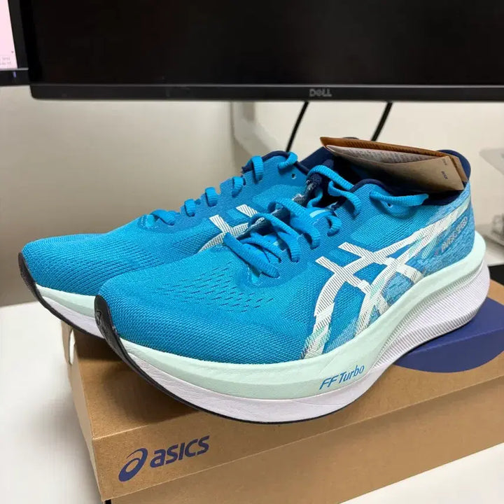 [BUNJANG] Asics Magic Speed 4 Aqua Soothing Sea 270 Running Shoes / 아식스 매직스피드4 아쿠아 수딩씨 270 미사용