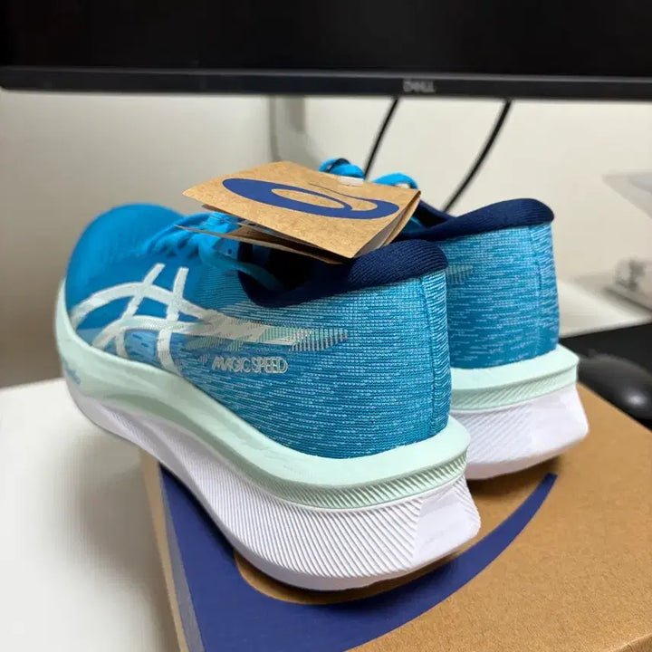 [BUNJANG] Asics Magic Speed 4 Aqua Soothing Sea 270 Running Shoes / 아식스 매직스피드4 아쿠아 수딩씨 270 미사용