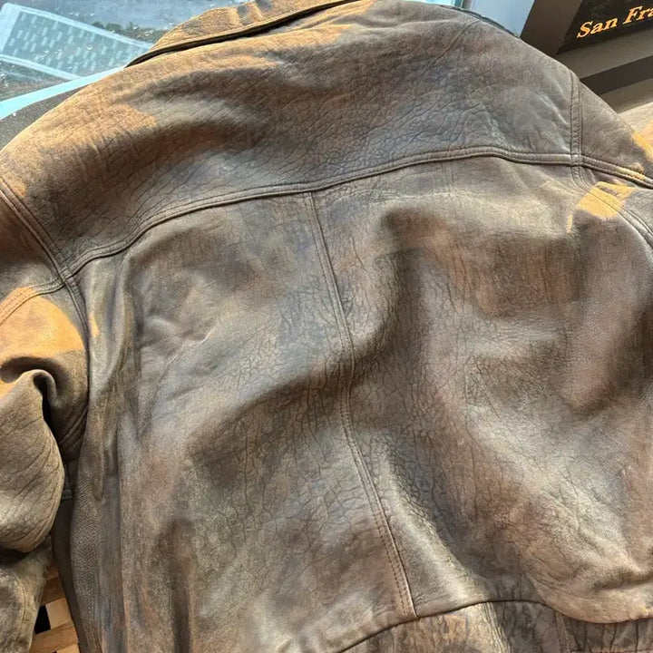 [BUNJANG] Vintage Lambskin A-2 Jacket / 빈티지 램스킨 a-2 자켓