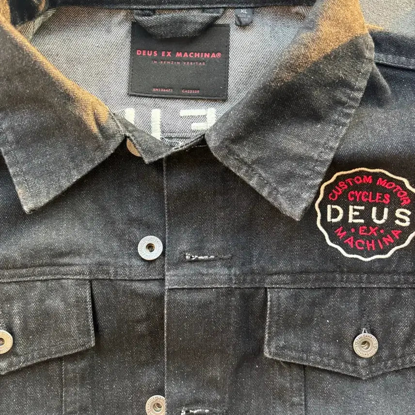 [BUNJANG] Deus Denim Jacket Black / 데우스 데님 자켓 블랙