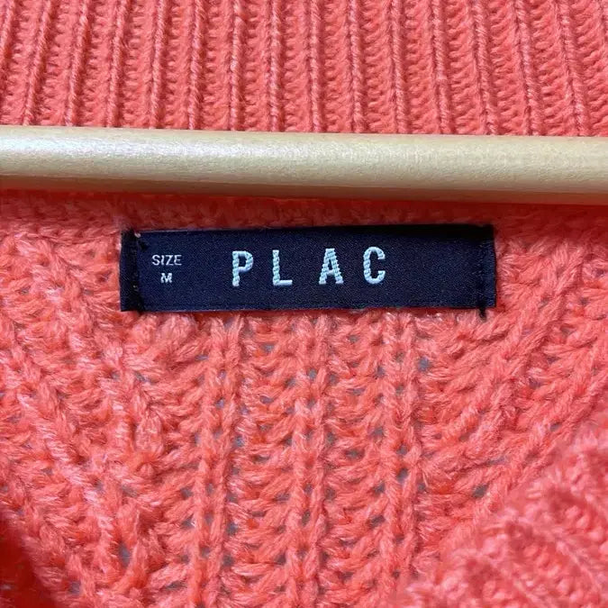 [BUNJANG] PLAC Over-sized V-neck Knit Orange / 플랙 오버사이즈 브이넥 니트 오렌지색