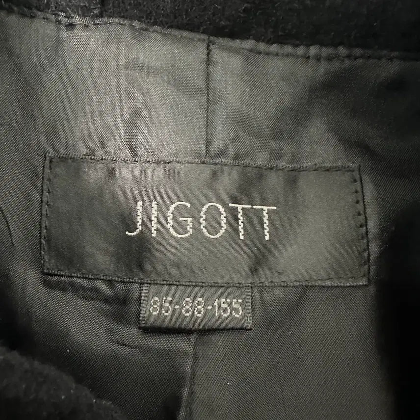 [BUNJANG] ZIGOT Oversized Half Coat Black / [85-88/55~66] 지고트 모직 오버핏 하프코트 블랙