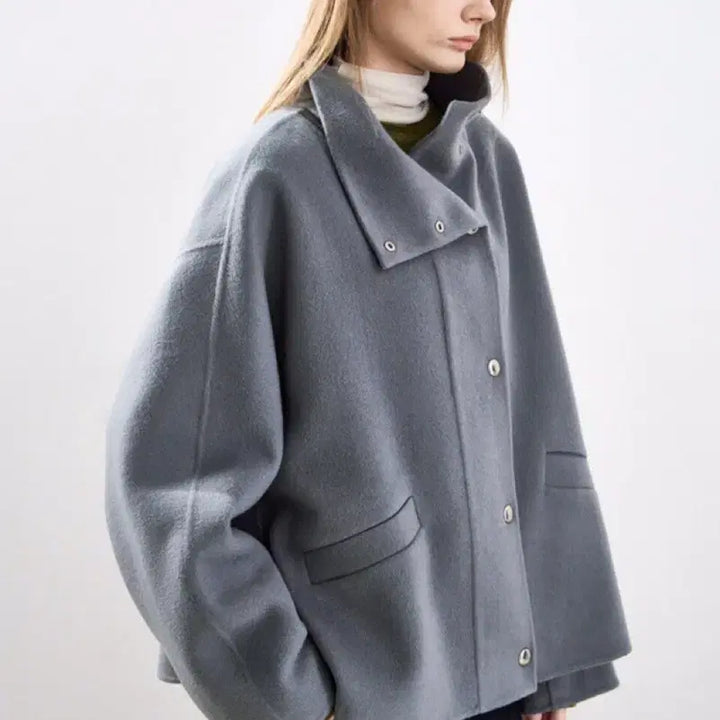 [BUNJANG] System Cashmere Snap Jacket / 한섬 25fw신상 시스템 캐시미어 스냅 자켓 55