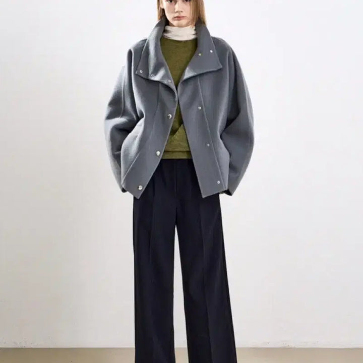 [BUNJANG] System Cashmere Snap Jacket / 한섬 25fw신상 시스템 캐시미어 스냅 자켓 55