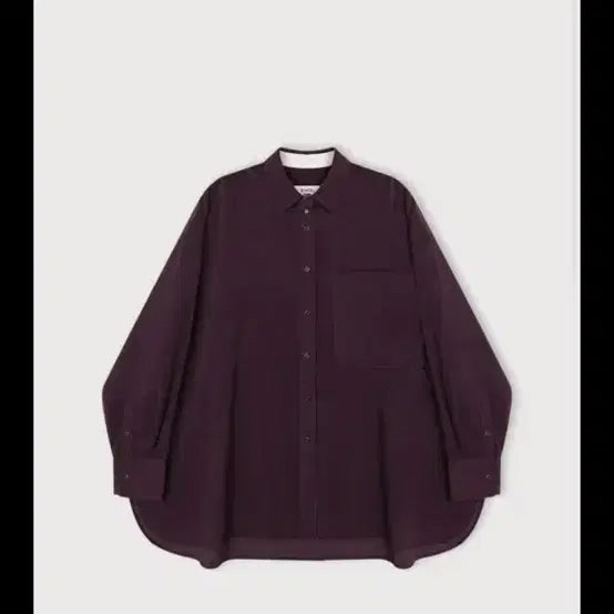 [BUNJANG] Ethos Corduroy Oversized Purple Shirt / 에토스 코듀로이 오버핏 퍼플 셔츠