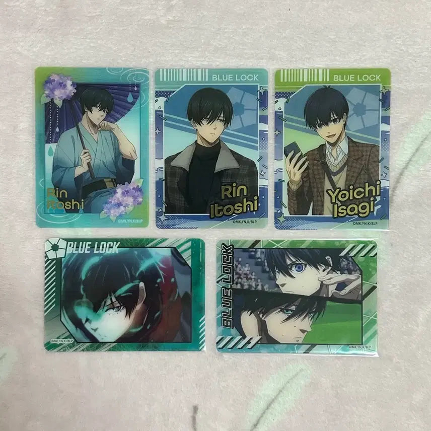 [BUNJANG] Blue Lock Itoshi Rin &amp; Isagi Yoichi Huacard Clear Card Set (Rare &amp; Normal) / 블루록 이토시 린 이사기 요이치 후아보카 클리어 카드 레어 노멀 일괄