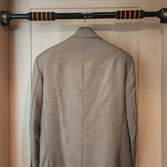 [BUNJANG] Beige Herringbone Wool Jacket XL / (간절기용)베이지 헤링본패턴 3버튼 울자켓 XL