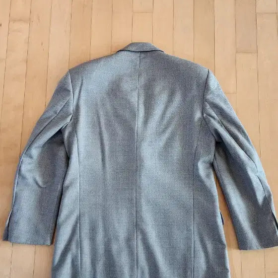 [BUNJANG] Beige Herringbone Wool Jacket XL / (간절기용)베이지 헤링본패턴 3버튼 울자켓 XL