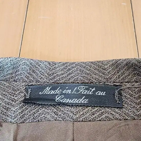 [BUNJANG] Beige Herringbone Wool Jacket XL / (간절기용)베이지 헤링본패턴 3버튼 울자켓 XL