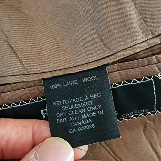 [BUNJANG] Beige Herringbone Wool Jacket XL / (간절기용)베이지 헤링본패턴 3버튼 울자켓 XL