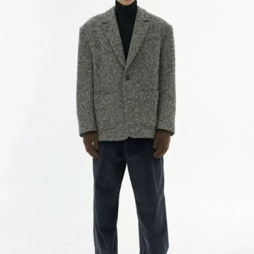 [BUNJANG] AMOMENTO Herringbone Oversized Coat / 아모멘토 헤링본 오버사이즈 코트