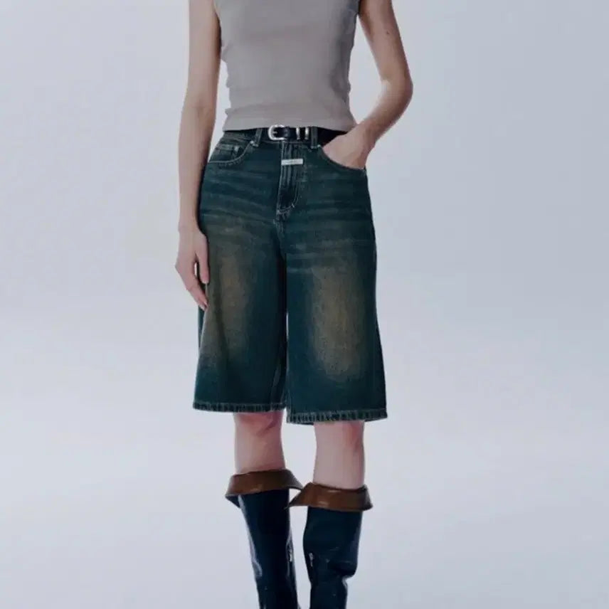 [BUNJANG] Marithe Francois Girbaud Long Bermuda Pants / 마리떼프랑소와저버 롱 버뮤다 팬츠