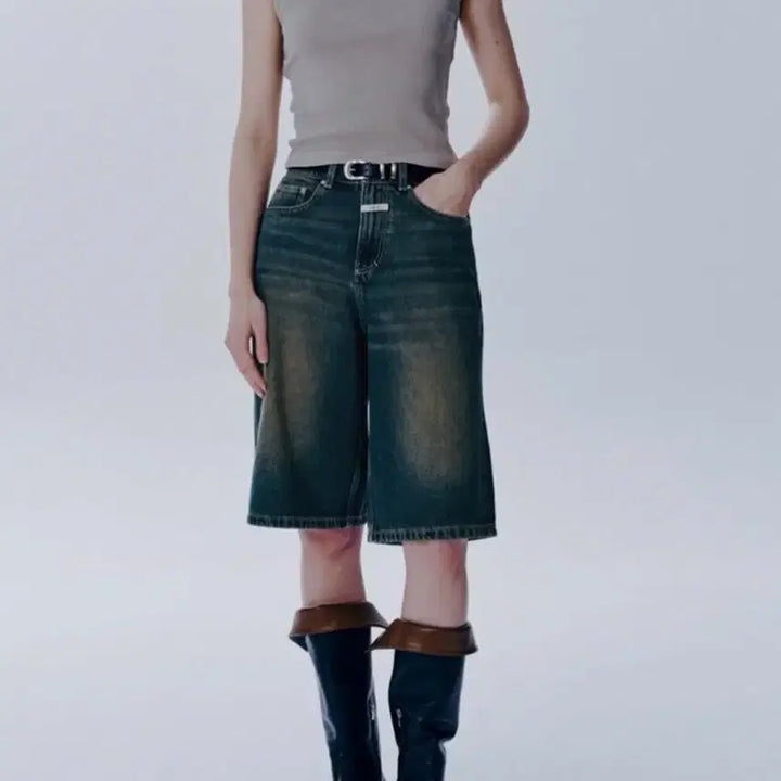 [BUNJANG] Marithe Francois Girbaud Long Bermuda Pants / 마리떼프랑소와저버 롱 버뮤다 팬츠