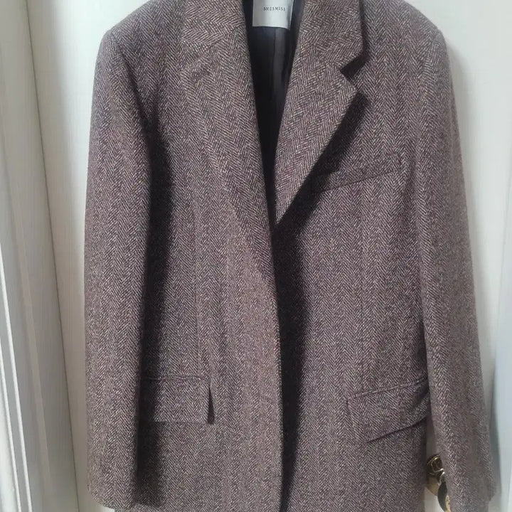 [BUNJANG] She'zmiss Herringbone Brown Jacket / 쉬즈미스 헤링본 브라운 자켓