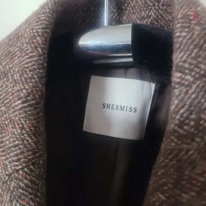 [BUNJANG] She'zmiss Herringbone Brown Jacket / 쉬즈미스 헤링본 브라운 자켓