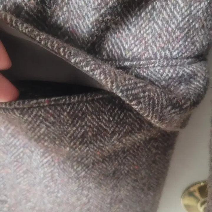 [BUNJANG] She'zmiss Herringbone Brown Jacket / 쉬즈미스 헤링본 브라운 자켓