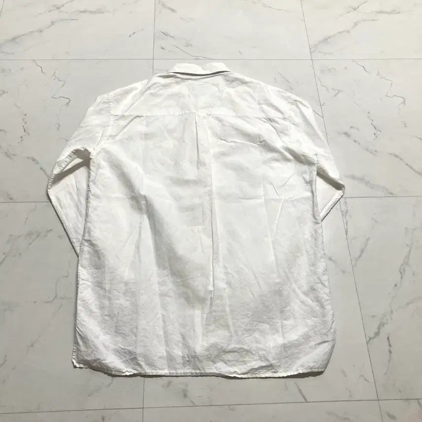 [BUNJANG] Solid Homme 18SS White Linen Blend Shirt Size 50 (Fits L-XL) / 솔리드옴므 18ss 화이트 셔츠 50사이즈, 100-105