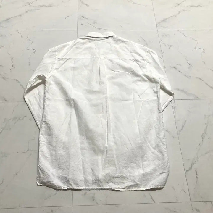 [BUNJANG] Solid Homme 18SS White Linen Blend Shirt Size 50 (Fits L-XL) / 솔리드옴므 18ss 화이트 셔츠 50사이즈, 100-105
