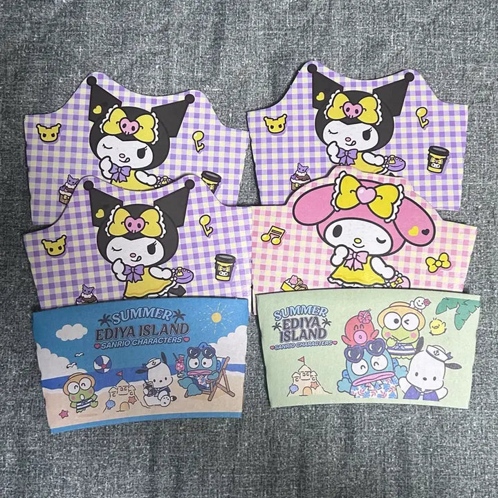 [BUNJANG] Sanrio Compose Ediya Cup Holder Bundle Set / 일괄) 산리오 컴포즈 이디야 컵홀더