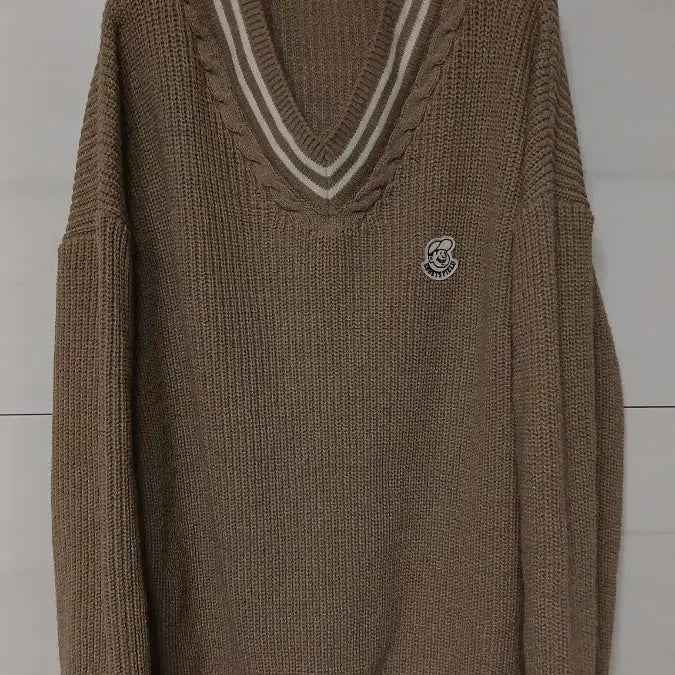 [BUNJANG] Ebbets Field V-Neck Knit Beige XL / Ebbets Field 브이넥 니트 베이지 XL사이즈 이벳필드