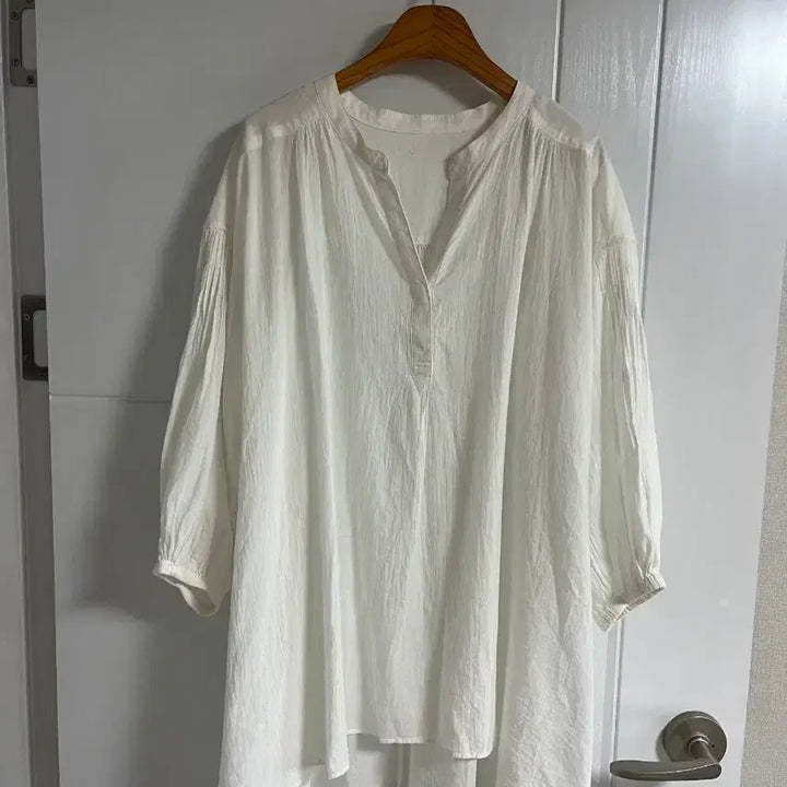 [SOLD OUT] (일본 수입 빈티지)롱셔츠 블라우스 원피스 기본 면100
