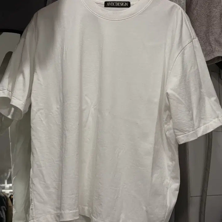 [BUNJANG] Basic White Crop T-shirt / 크롭 흰 티