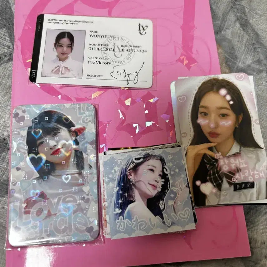 아이브 앨범 및 굿즈 장원영 아이디카드 포함