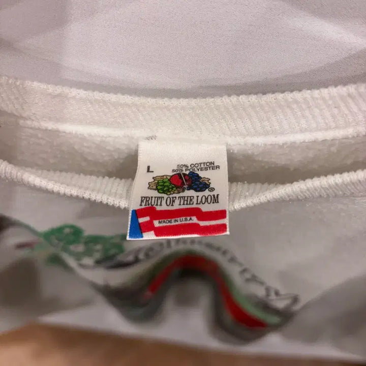 [BUNJANG] Vintage White Sweatshirt / 빈티지 화이트 맨투맨