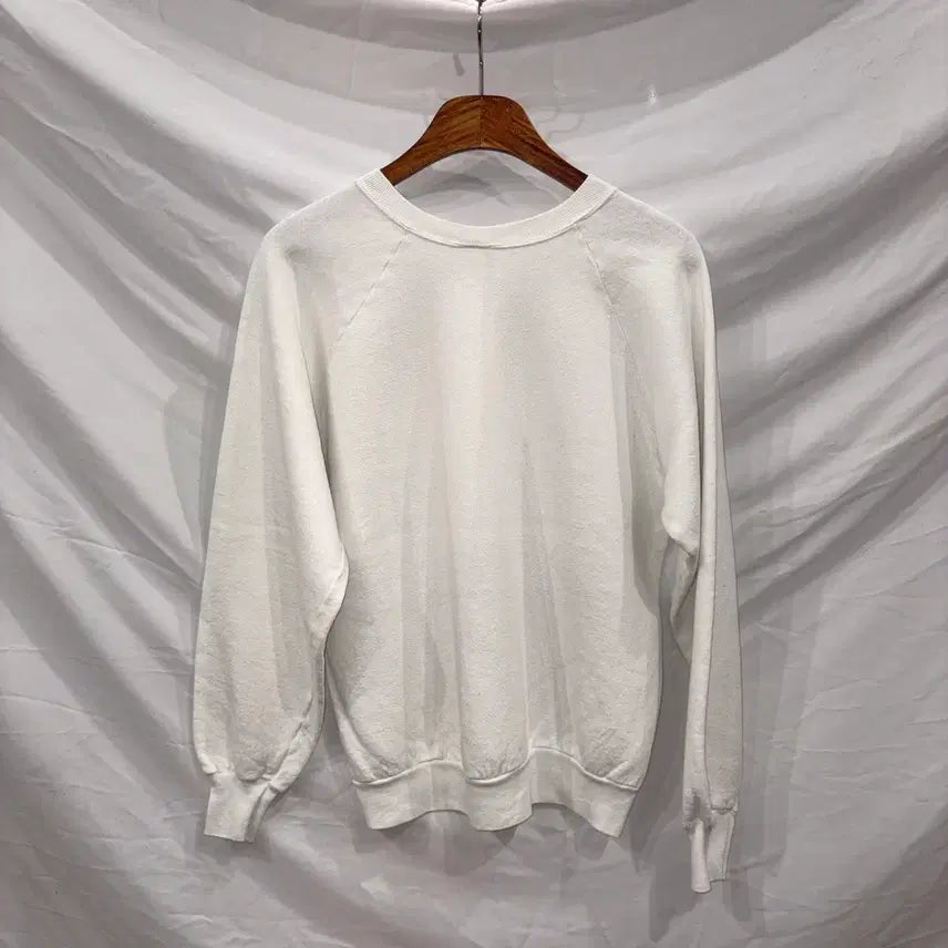 [BUNJANG] Vintage White Sweatshirt / 빈티지 화이트 맨투맨