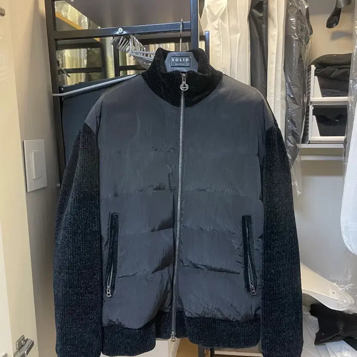 [BUNJANG] Solid Homme 25FW Knit Padded Jacket (Size 48) / 솔리드옴므 25FW 완판 니트패딩 48사이즈