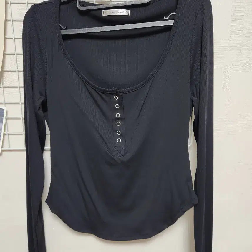 [BUNJANG] Coolcis Snap Top Snap Tee Black M New / 쿨시스 스냅탑 스냅티 굴림티 블랙 M 새상품