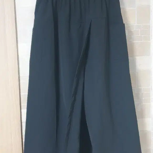 [BUNJANG] Black Prada Fabric Wrap Pants / 여성 봄랩바지(새옷)