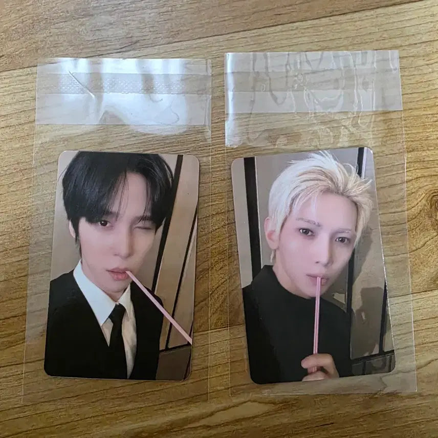 set에이티즈 오픽 음료포카 애플뮤직 ateez offik 강여상 정윤호