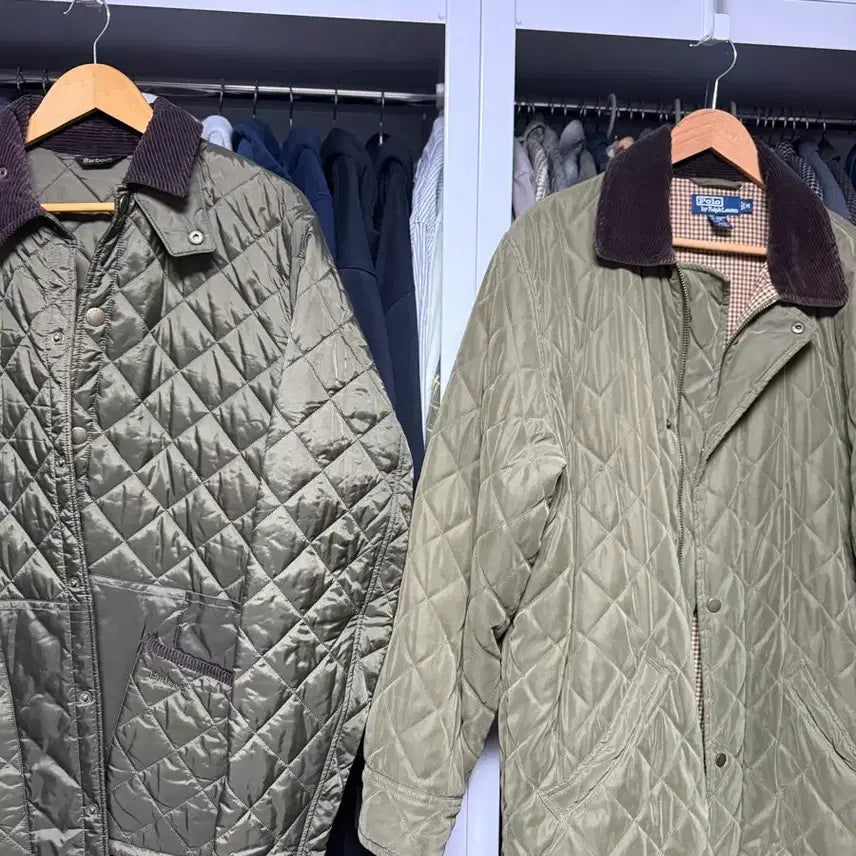 [BUNJANG] Polo Ralph Lauren Quilted Jacket Green M / 폴로 랄프로렌 퀼팅 자켓 그린 M 103사이즈