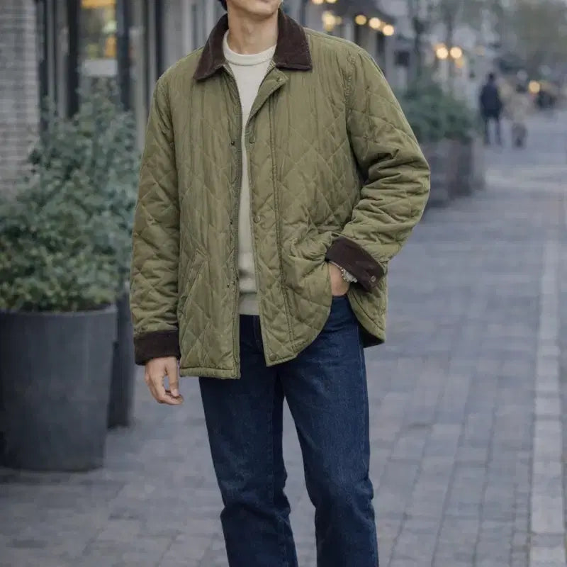 [BUNJANG] Polo Ralph Lauren Quilted Jacket Green M / 폴로 랄프로렌 퀼팅 자켓 그린 M 103사이즈