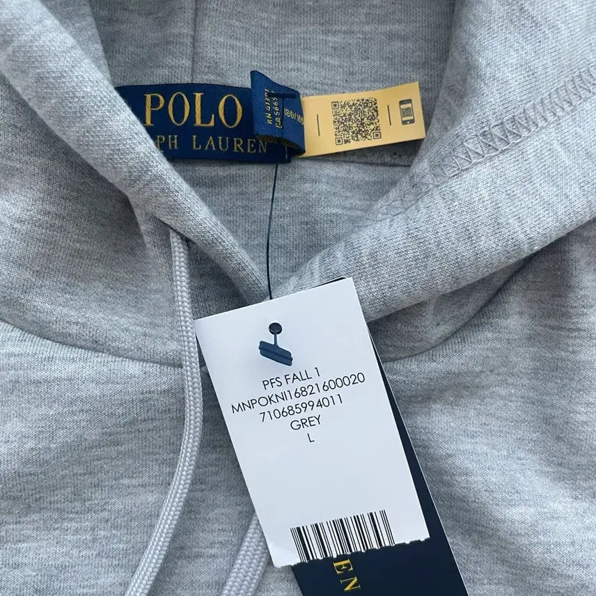 [BUNJANG] Polo Ralph Lauren Gray Polo Shirt / Polo 폴로 랄프로렌 그레이 라지, 엑스라지