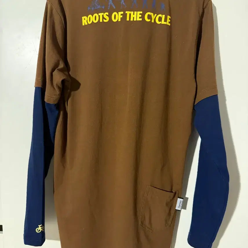 [BUNJANG] Vintage Long Sleeve T-shirt (Brown/Navy) / 빈티지 롱슬리브 티셔츠 브라운/네이비