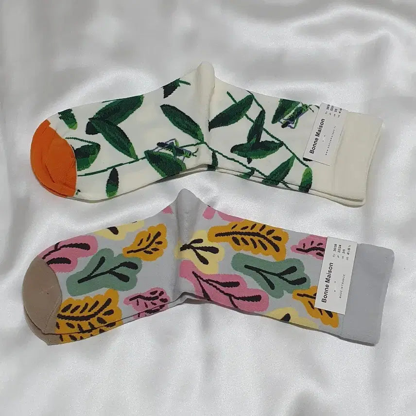 [BUNJANG] Bonne Maison Light Gray Cream Beige Socks / 개당가격이예요~라이트그레이 크림베이지 Bonne Maison 본메종 양말