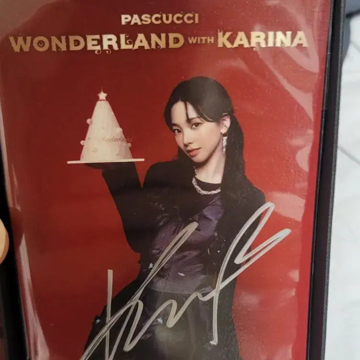 [BUNJANG] aespa Karina Handwritten Signature Postcard / 카리나 파스쿠찌 친필 엽서 싸인 사인 aespa karina 에스파 굿즈