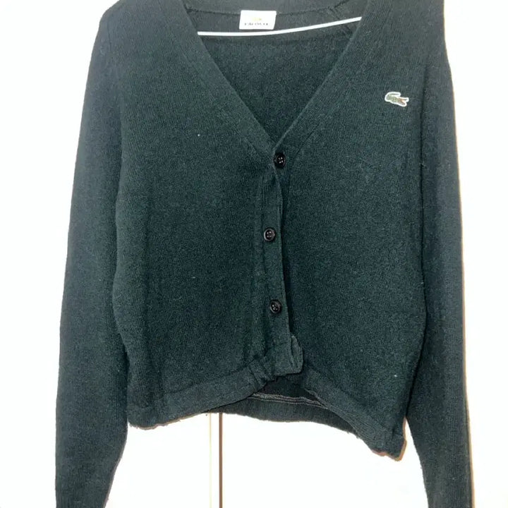 [BUNJANG] Lacoste Dark Green Cardigan / 라코스테 다크그린 가디건